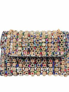 🆕 Rhinestone Evening Clutch Purse for Women with Crystal Clasp,Sparkling